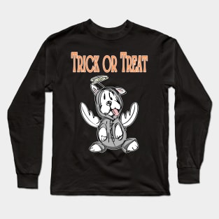 Trick or Treat Halloween Dog Long Sleeve T-Shirt